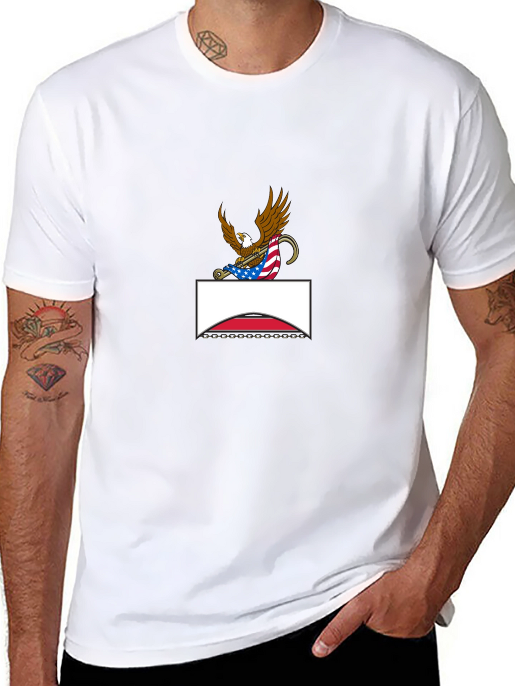 Eagle Crest Graphic Tee - Patriotic Style