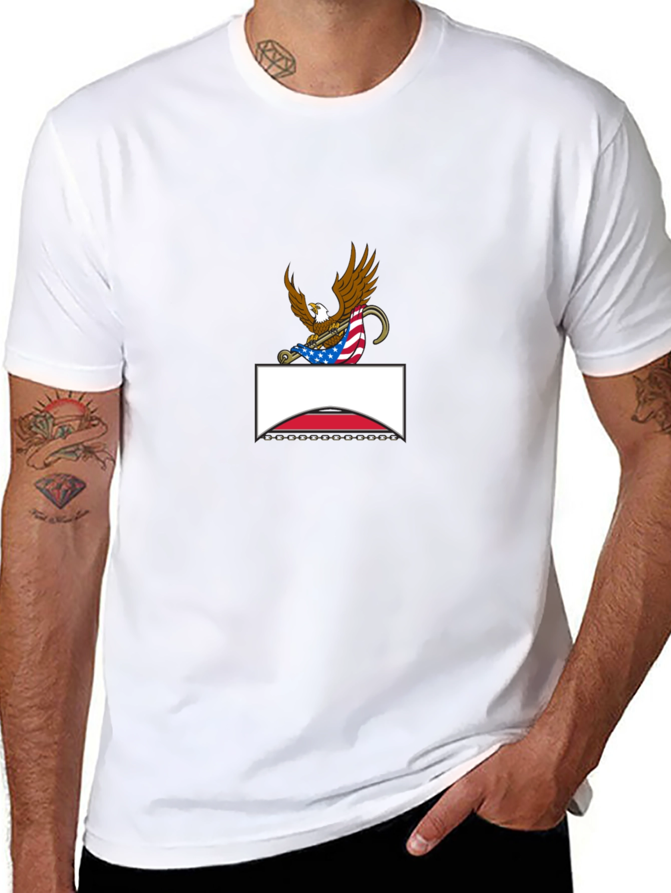 Eagle Crest Graphic Tee - Patriotic Style