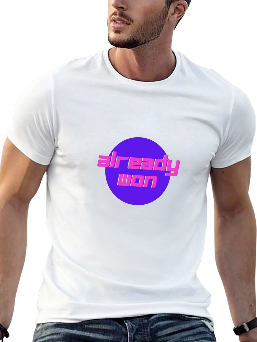 Already Won Graphic Tee - Black Cotton T-Shirt