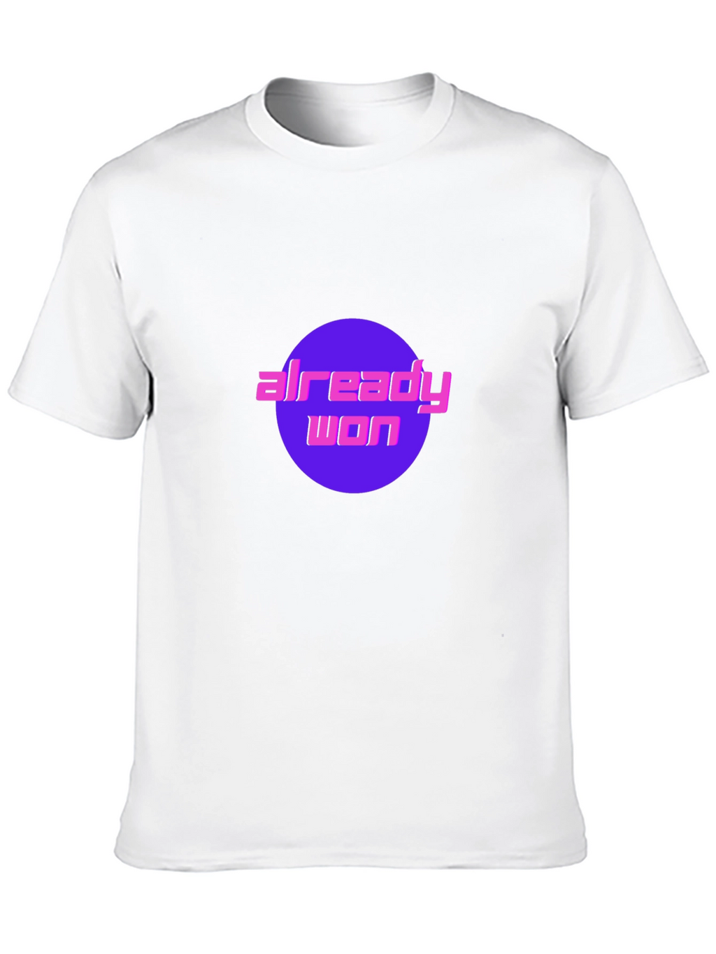 Already Won Graphic Tee - Black Cotton T-Shirt