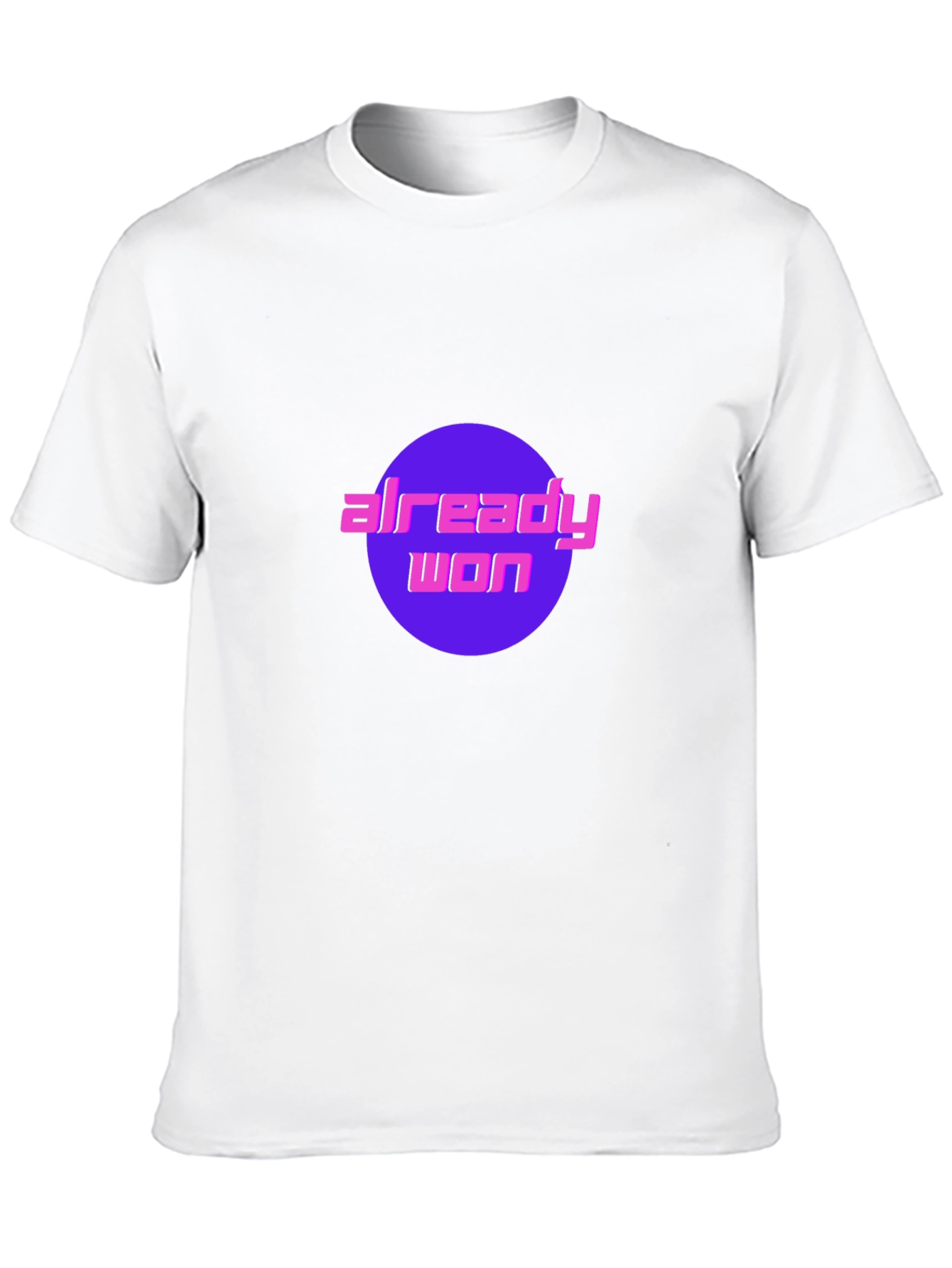 Already Won Graphic Tee - Black Cotton T-Shirt