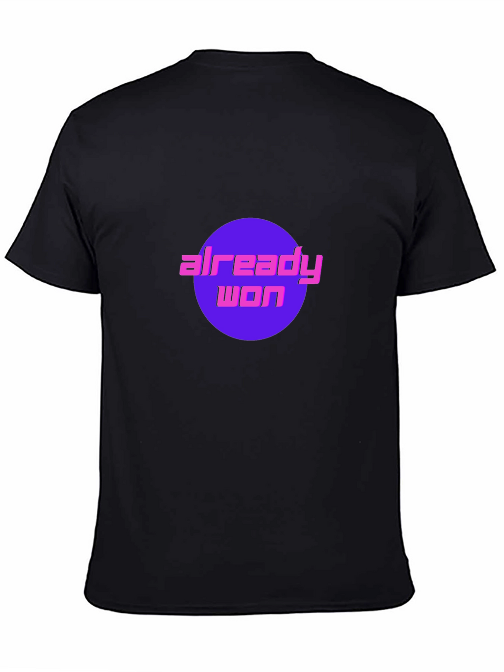 Already Won Graphic Tee - Black Cotton T-Shirt