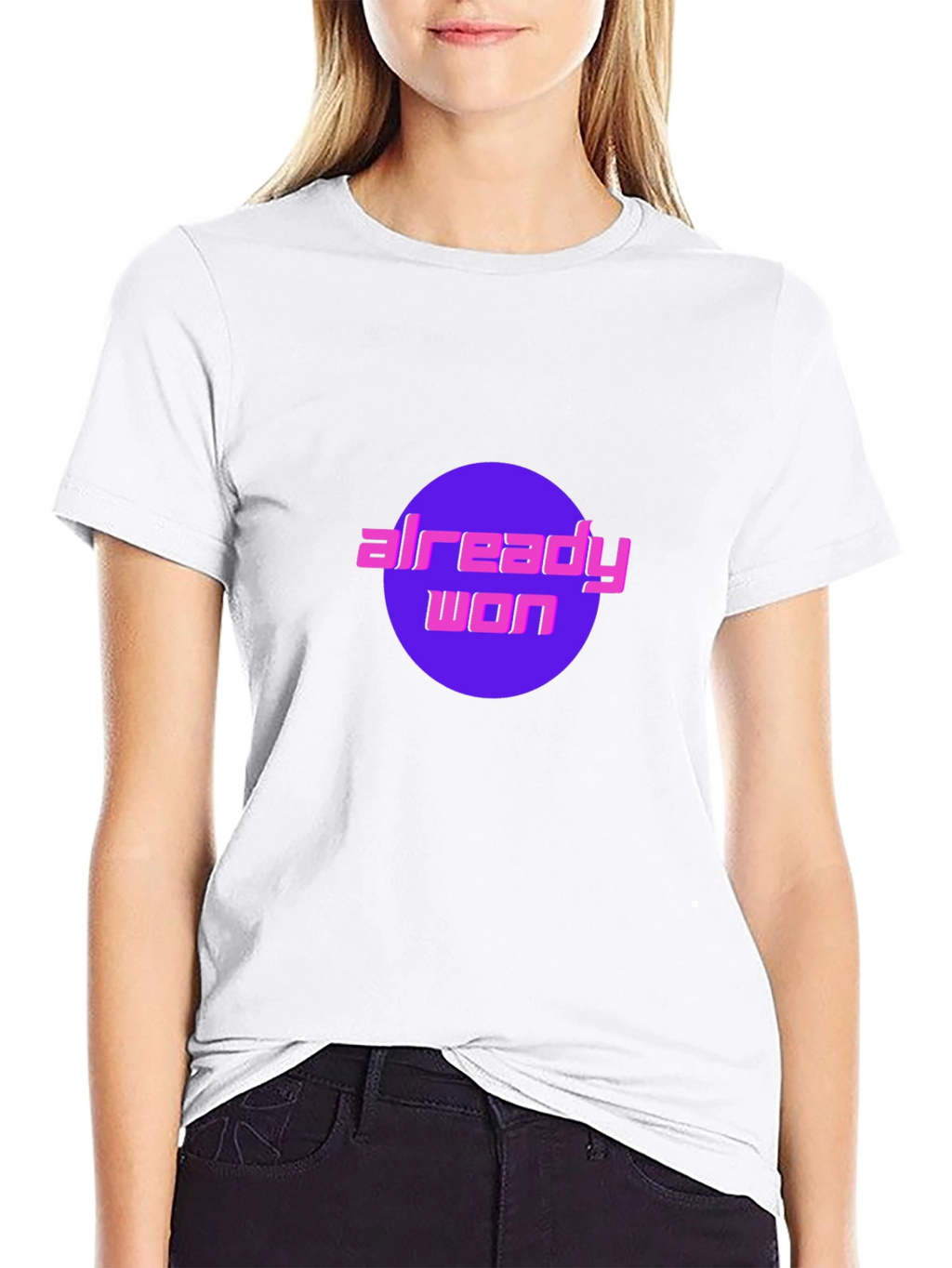 Already Won Graphic Tee - Black Cotton T-Shirt