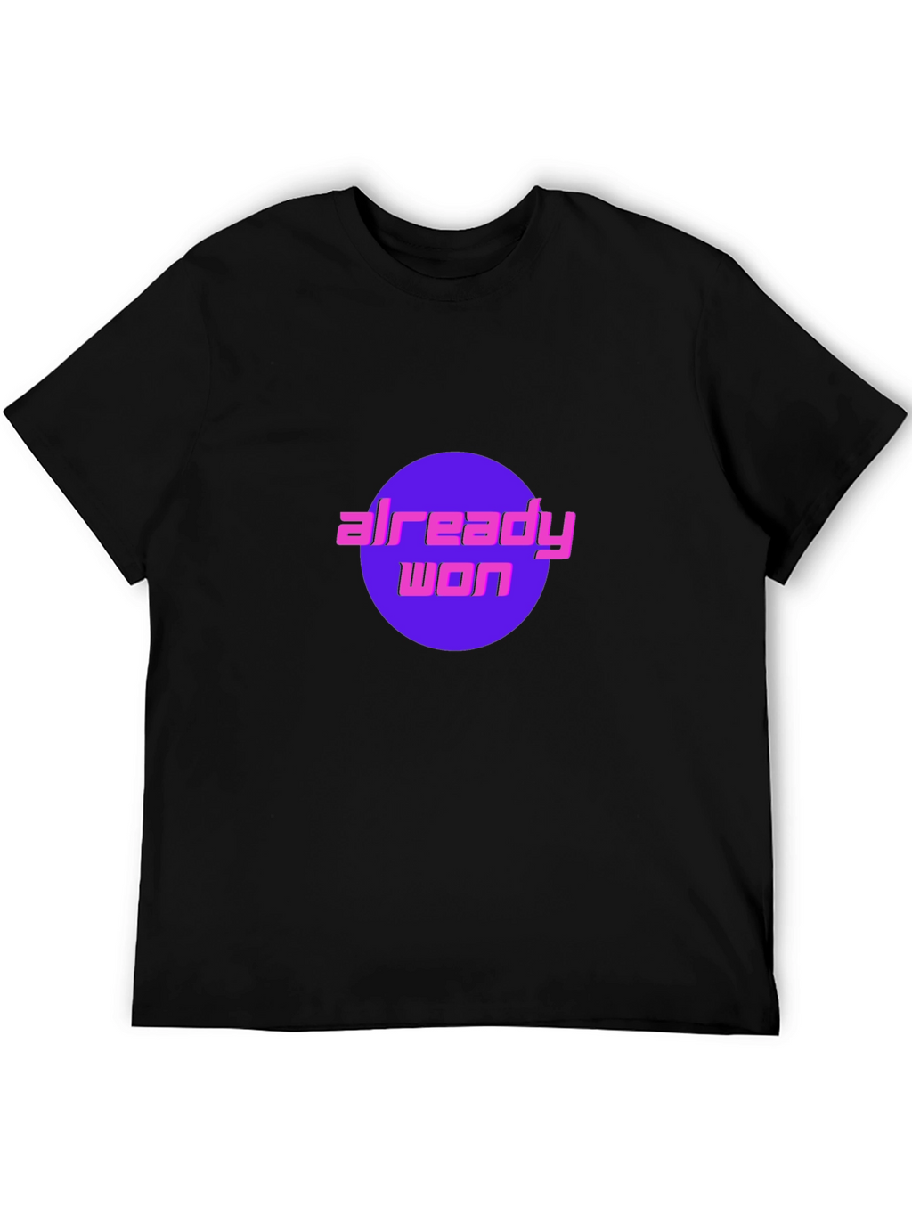 Already Won Graphic Tee - Black Cotton T-Shirt