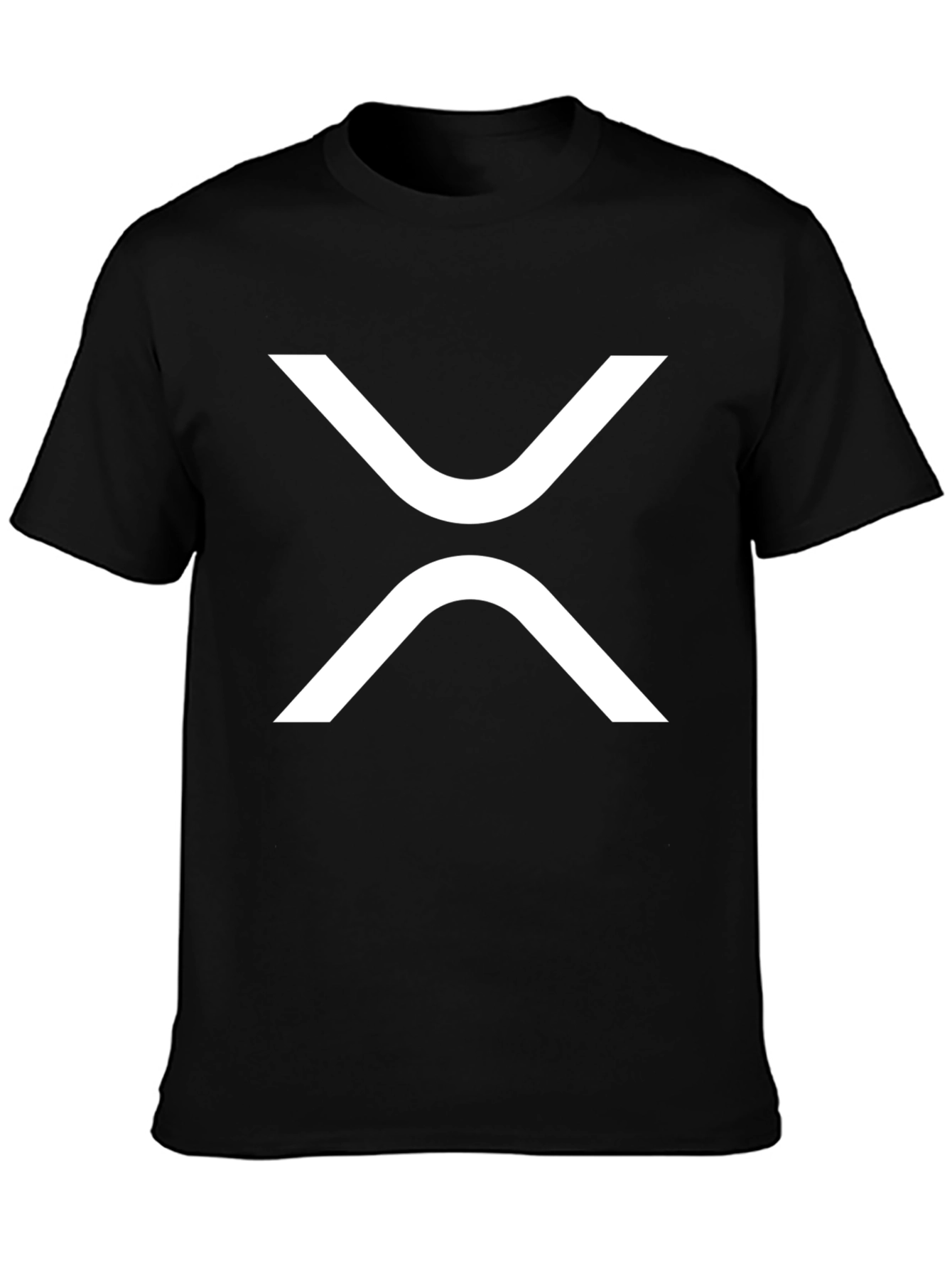 Ripple Crypto Black T-Shirt - Modern Graphic Tee