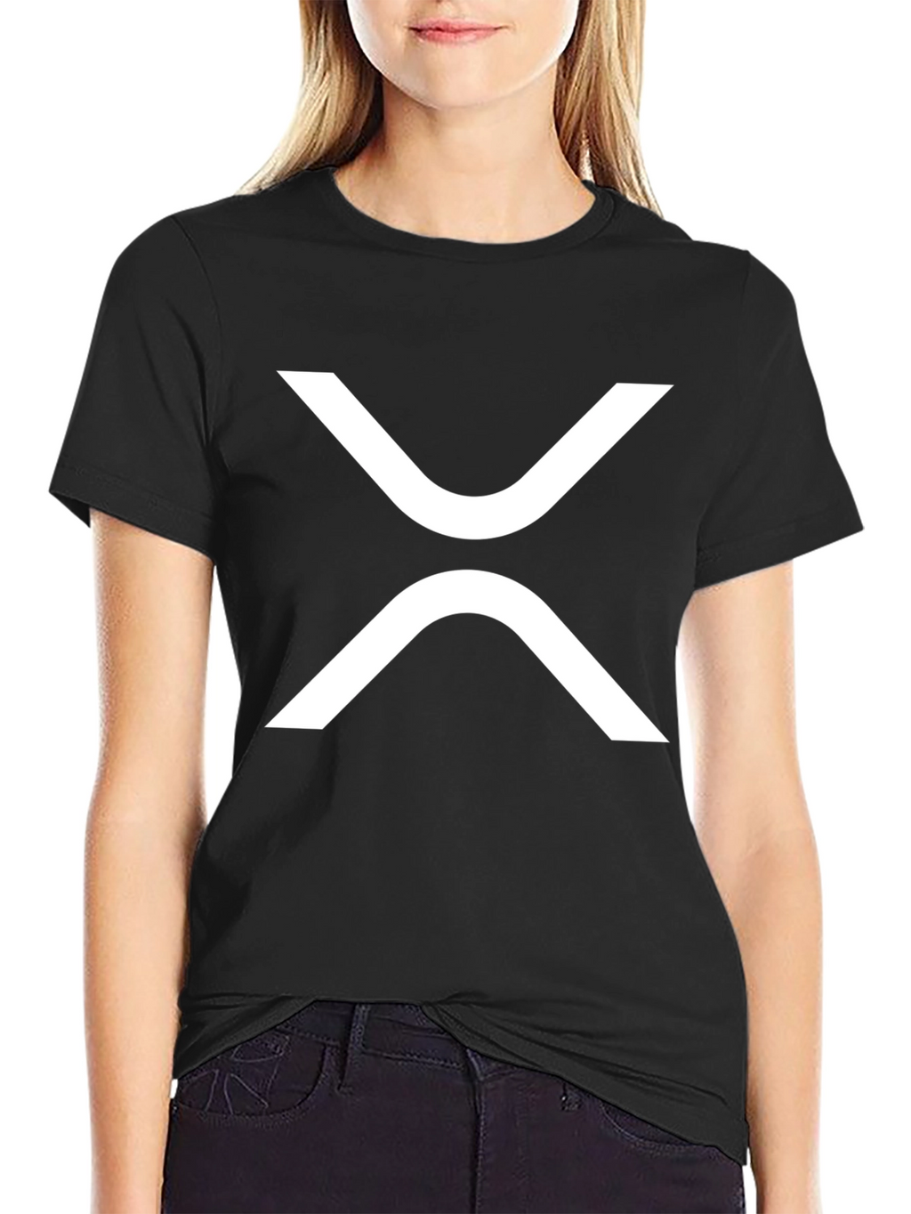 Ripple Crypto Black T-Shirt - Modern Graphic Tee