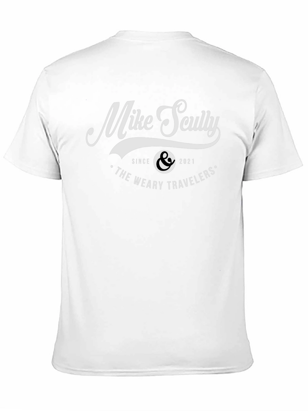 Mike Scully The Weary Travelers Black Graphic Tee