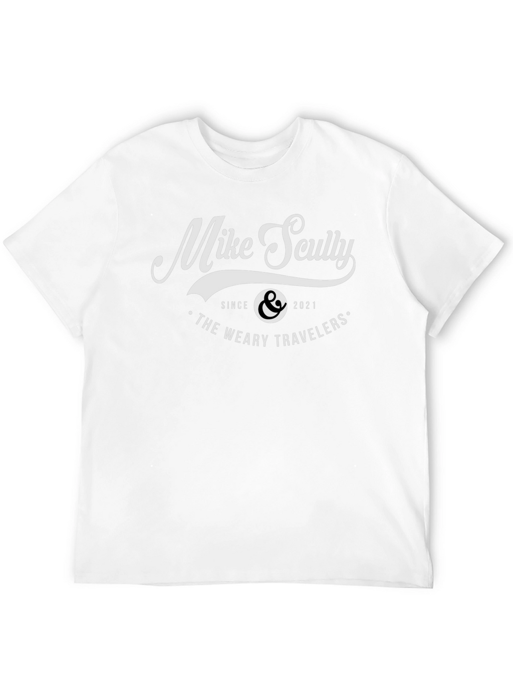 Mike Scully The Weary Travelers Black Graphic Tee