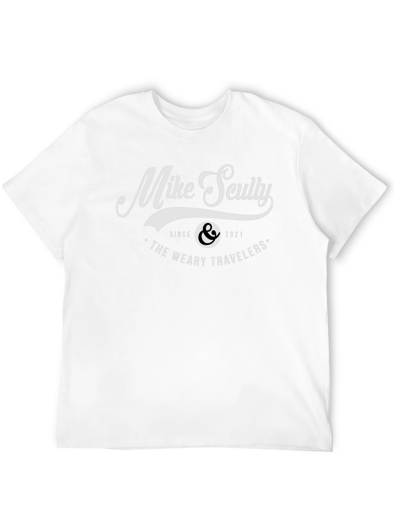Mike Scully The Weary Travelers Black Graphic Tee