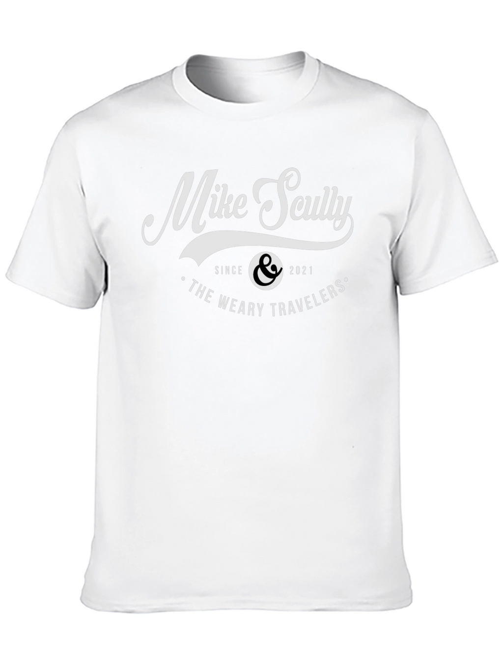 Mike Scully The Weary Travelers Black Graphic Tee