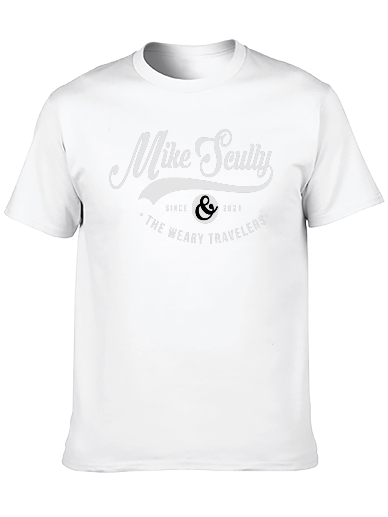 Mike Scully The Weary Travelers Black Graphic Tee