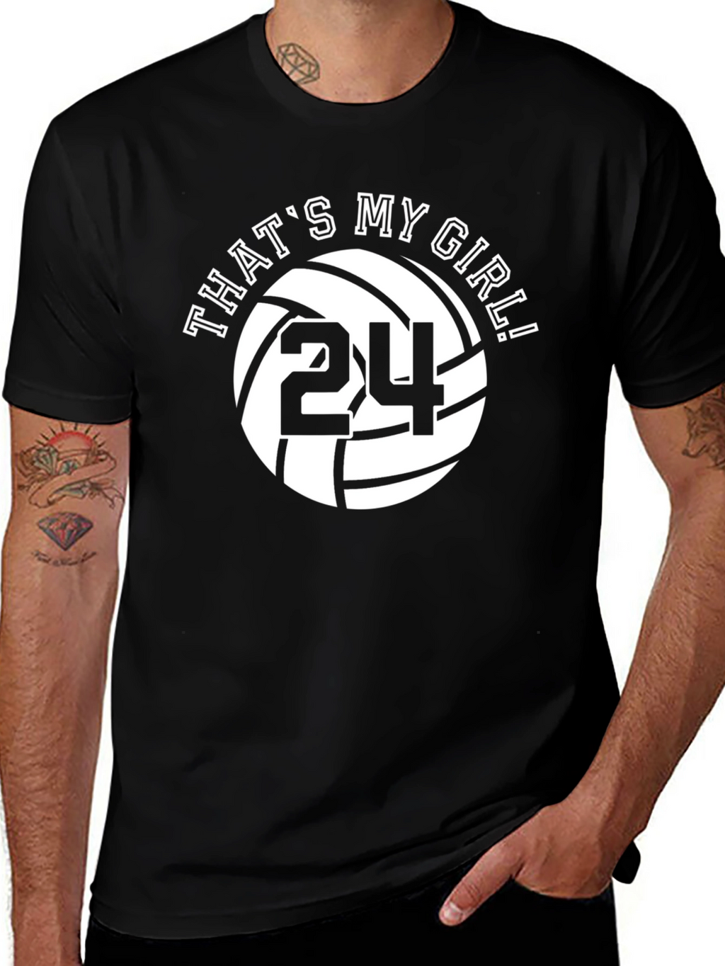 Thats My Girl #24 Volleyball Fan T-Shirt