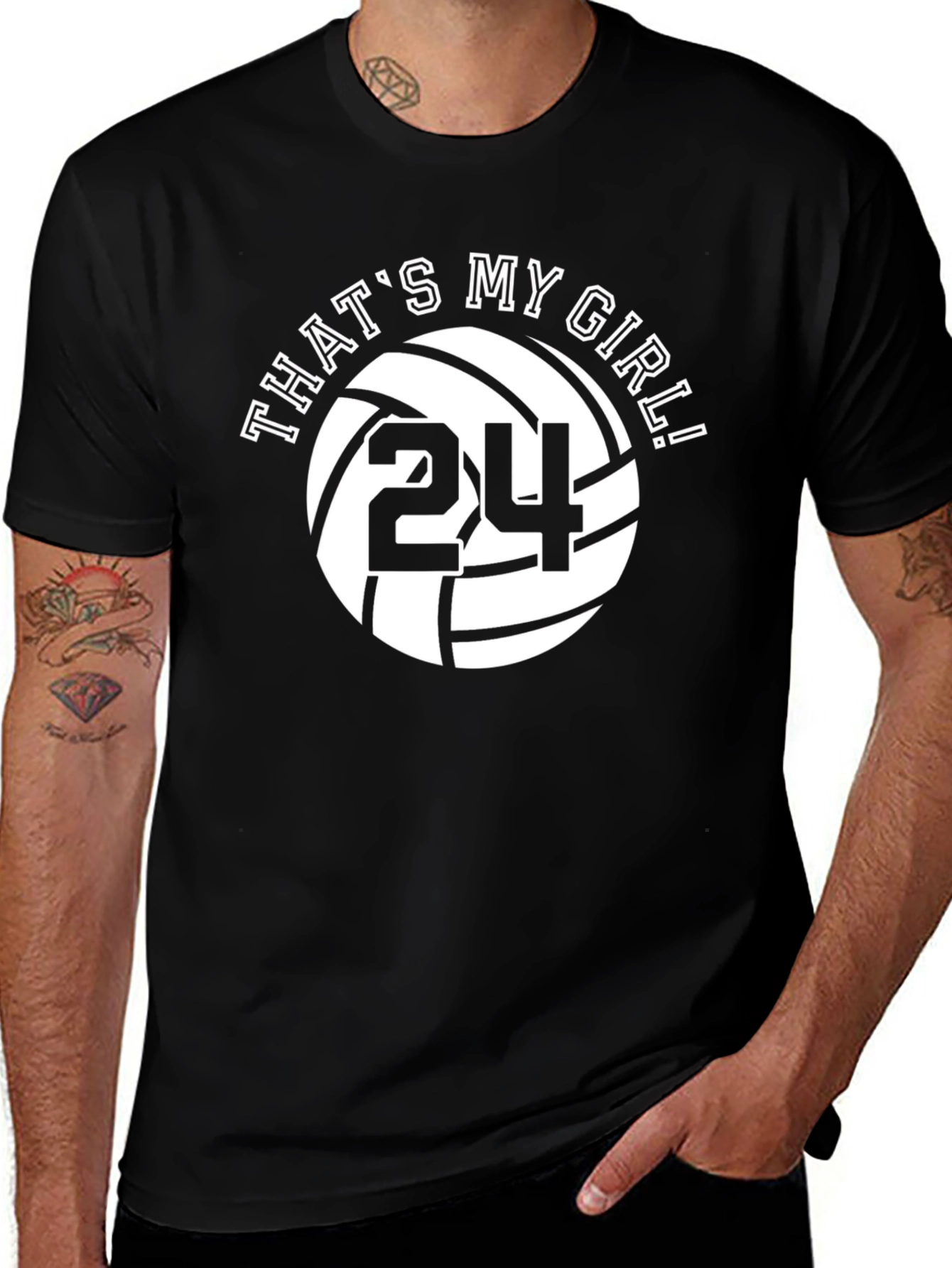 Thats My Girl #24 Volleyball Fan T-Shirt
