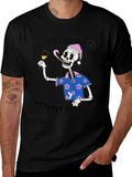 Vaccinated Skeleton T-Shirt - No Problems