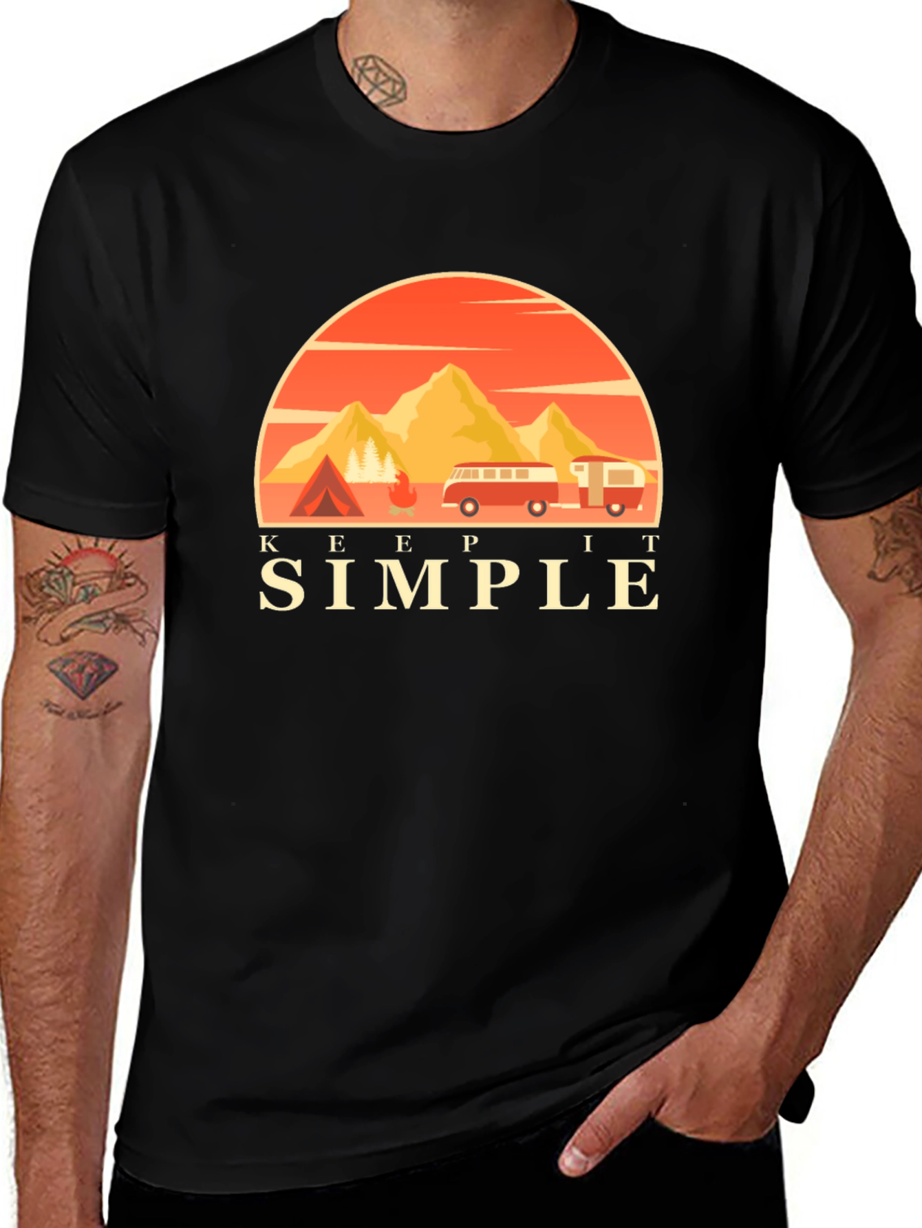 Keep It Simple Camping Adventure T-Shirt
