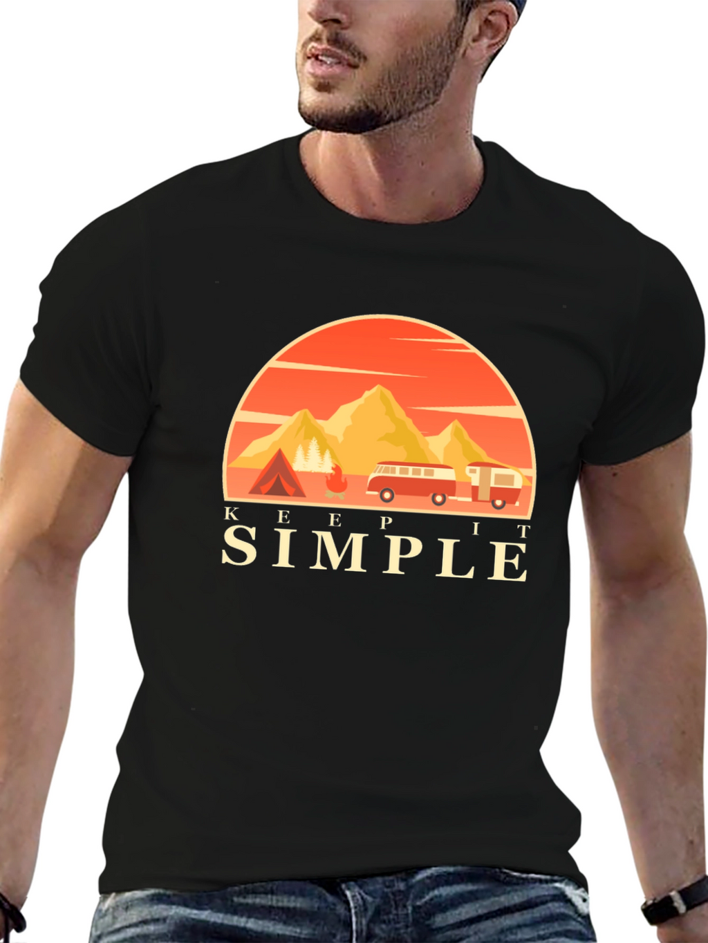 Keep It Simple Camping Adventure T-Shirt