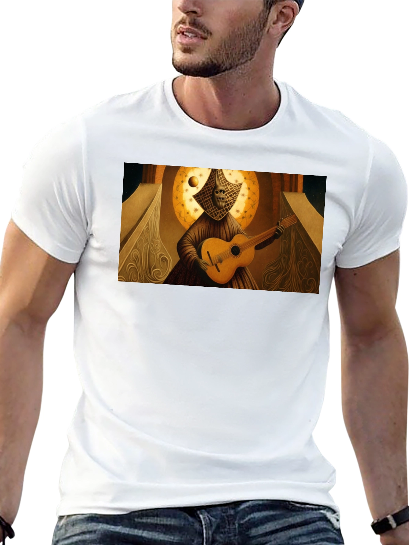 Unique Artistic Guitarist T-Shirt