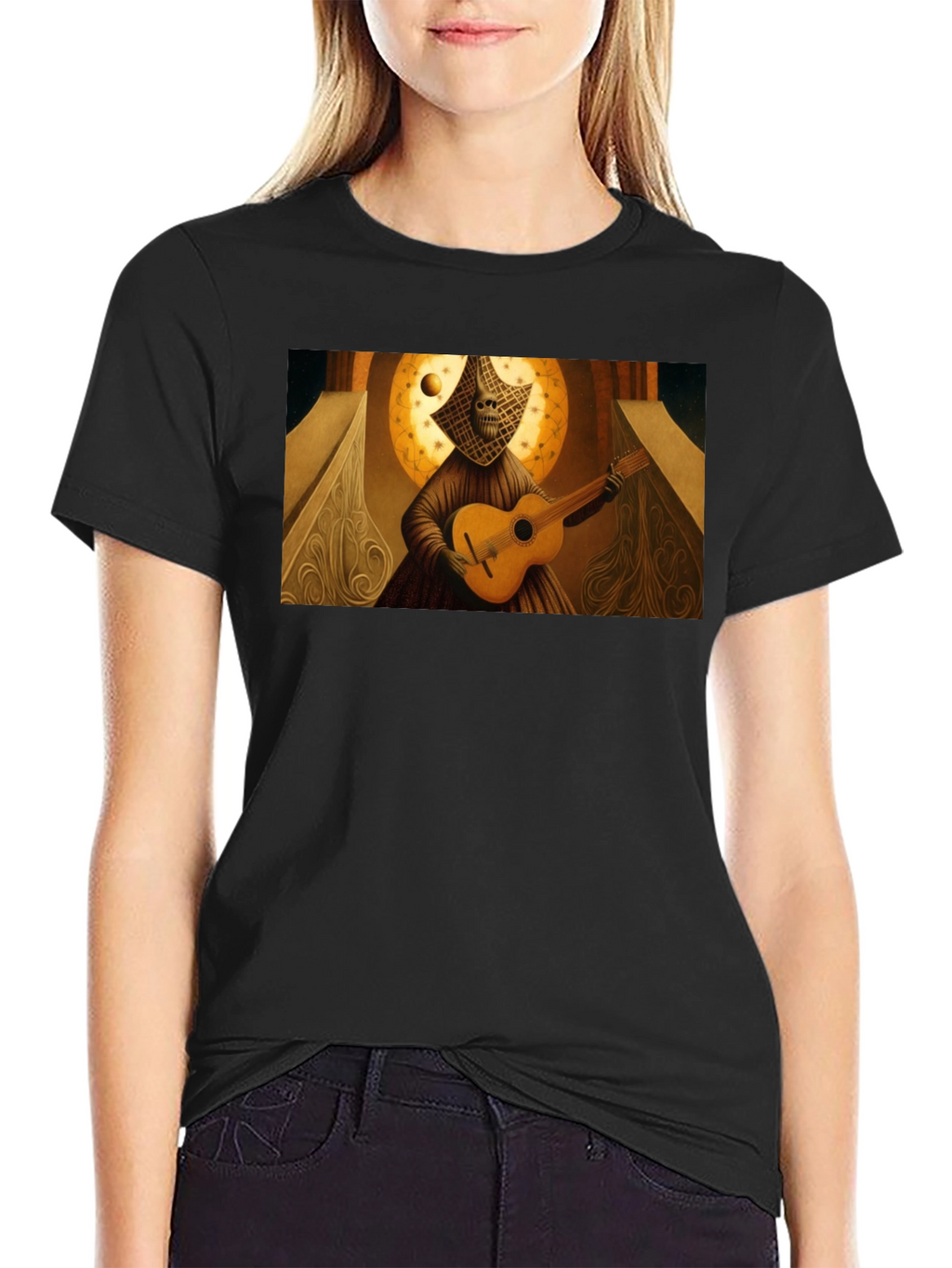 Unique Artistic Guitarist T-Shirt