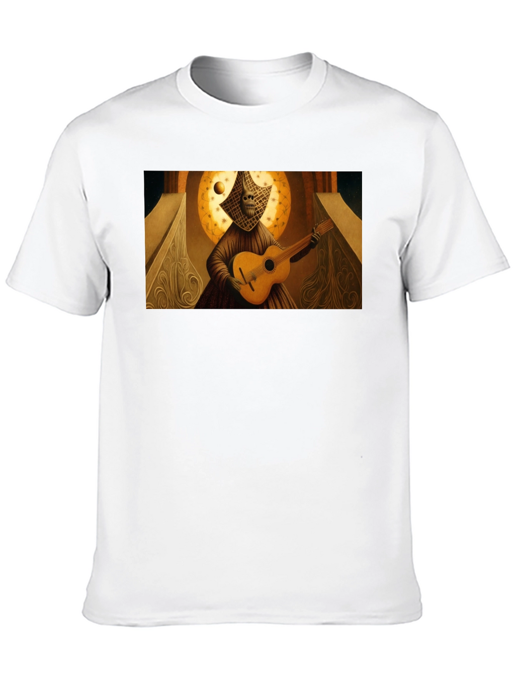 Unique Artistic Guitarist T-Shirt