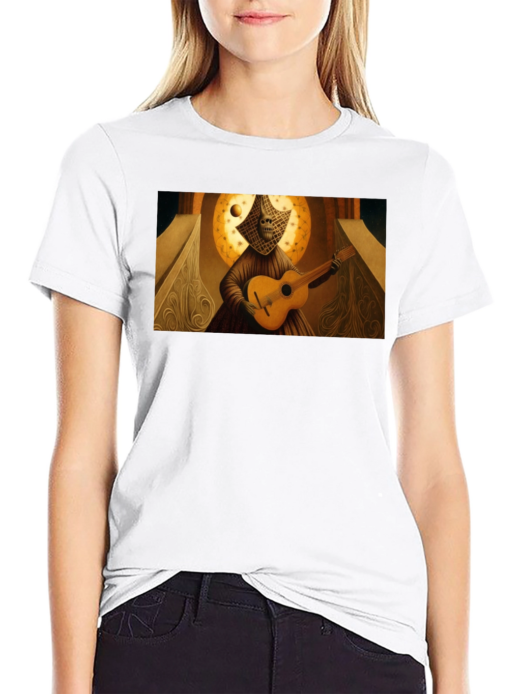 Unique Artistic Guitarist T-Shirt