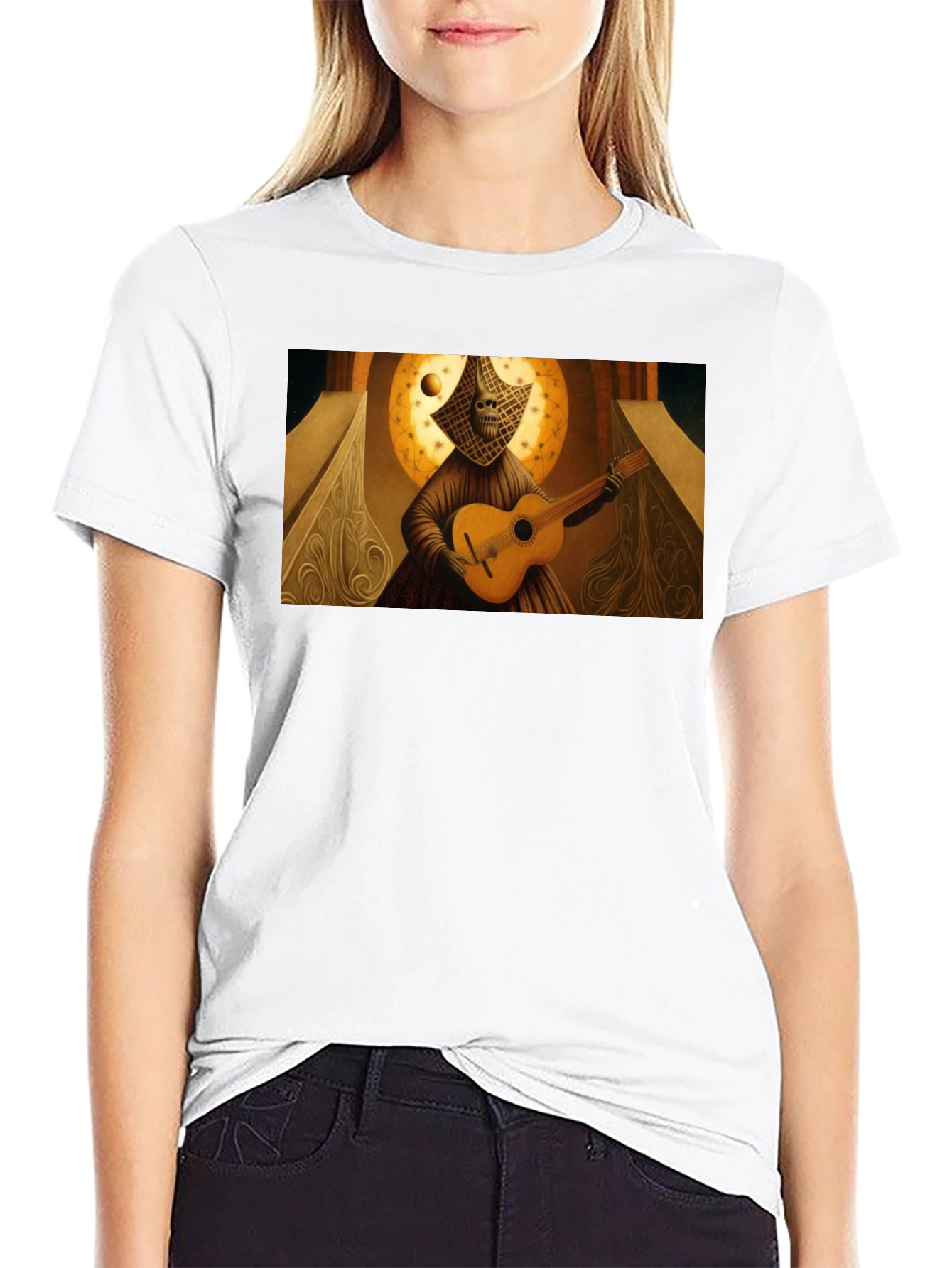 Unique Artistic Guitarist T-Shirt