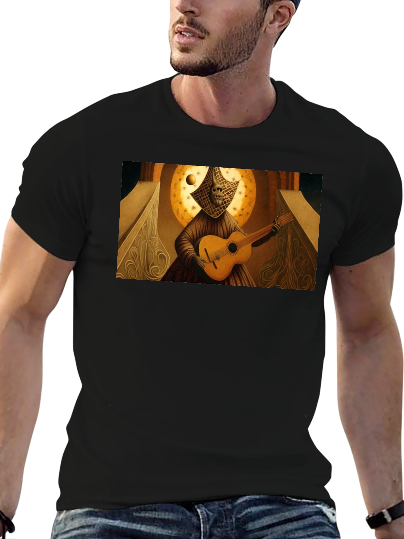 Unique Artistic Guitarist T-Shirt