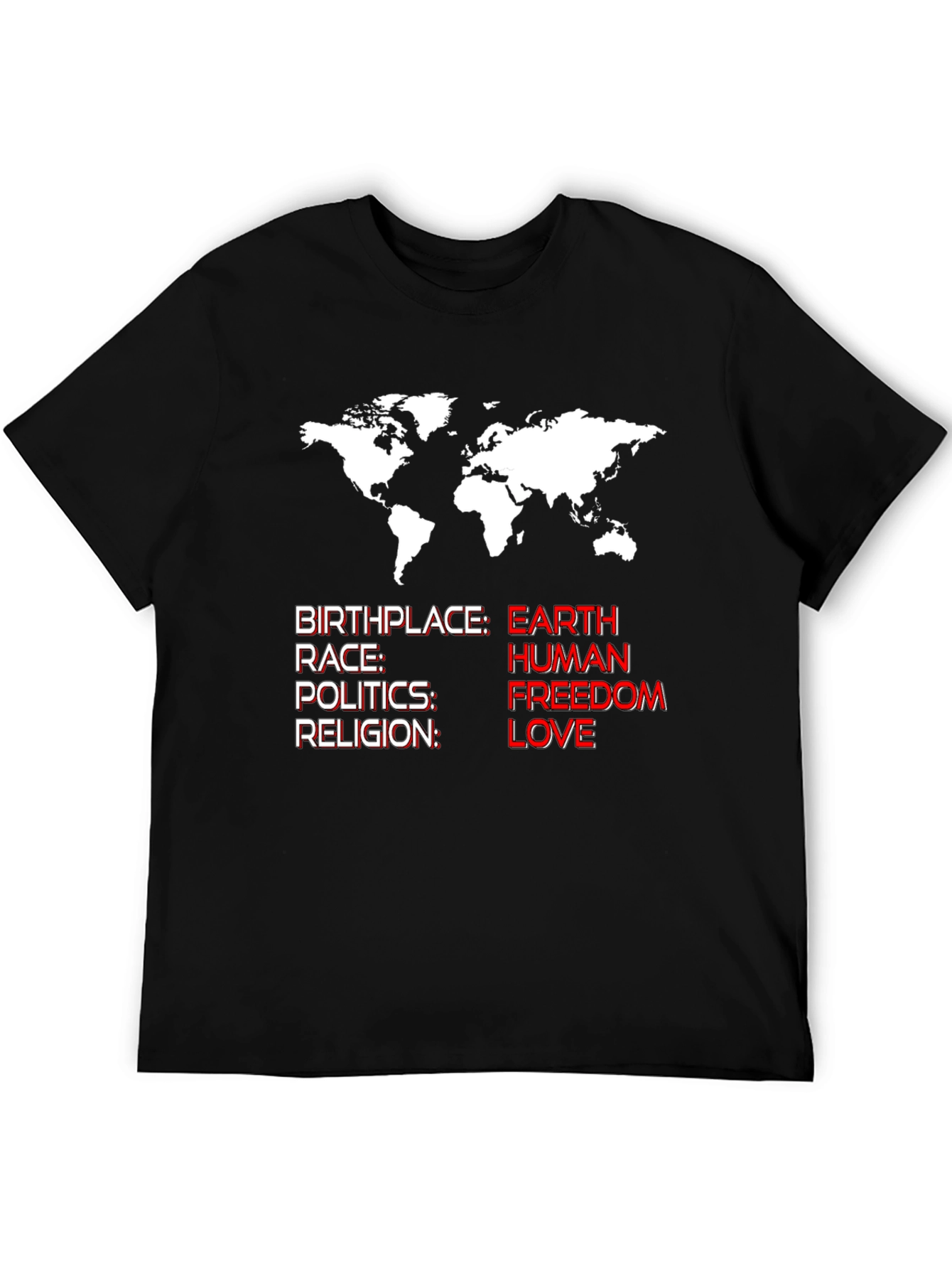 Earth Human Freedom Love T-Shirt