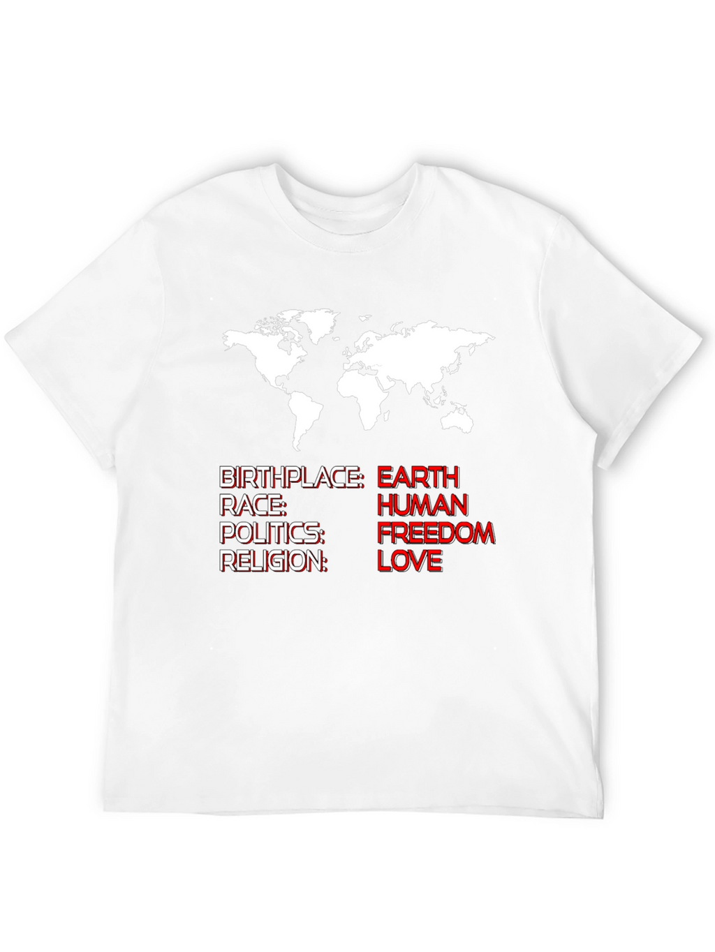 Earth Human Freedom Love T-Shirt