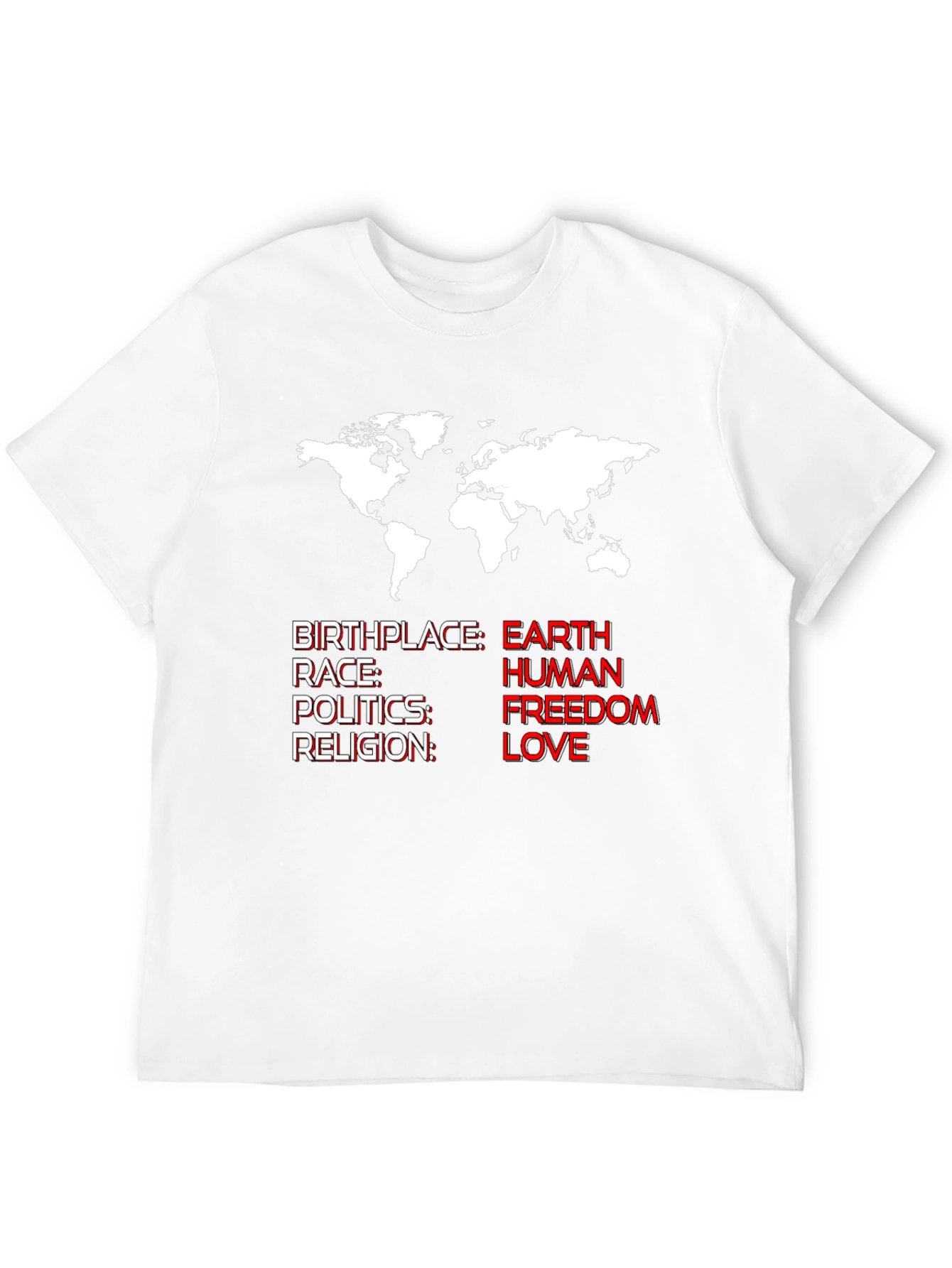 Earth Human Freedom Love T-Shirt