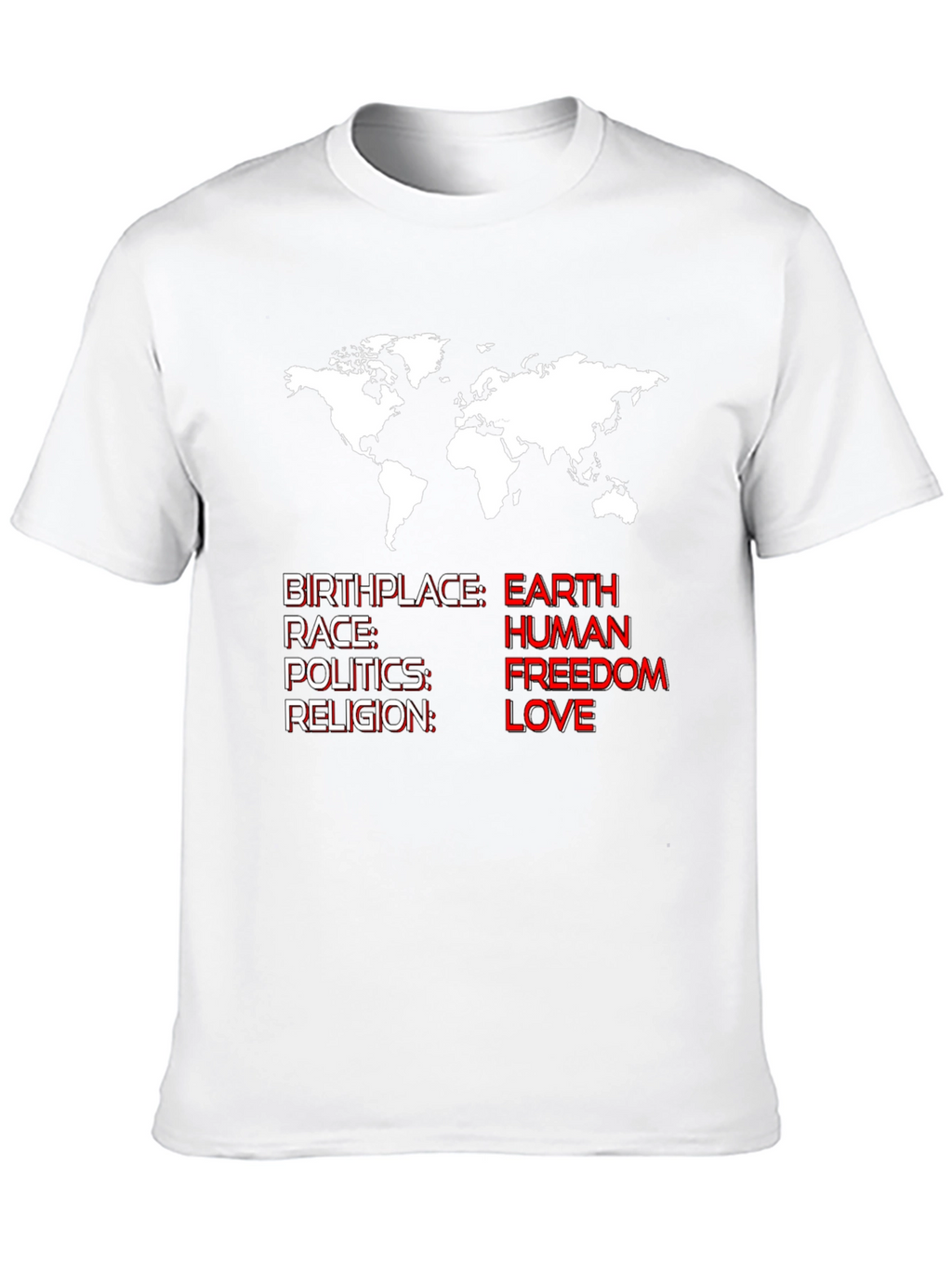 Earth Human Freedom Love T-Shirt