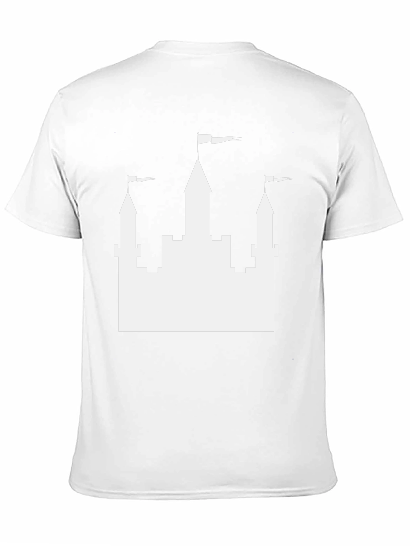 Castle Graphic Tee - Black Casual T-Shirt