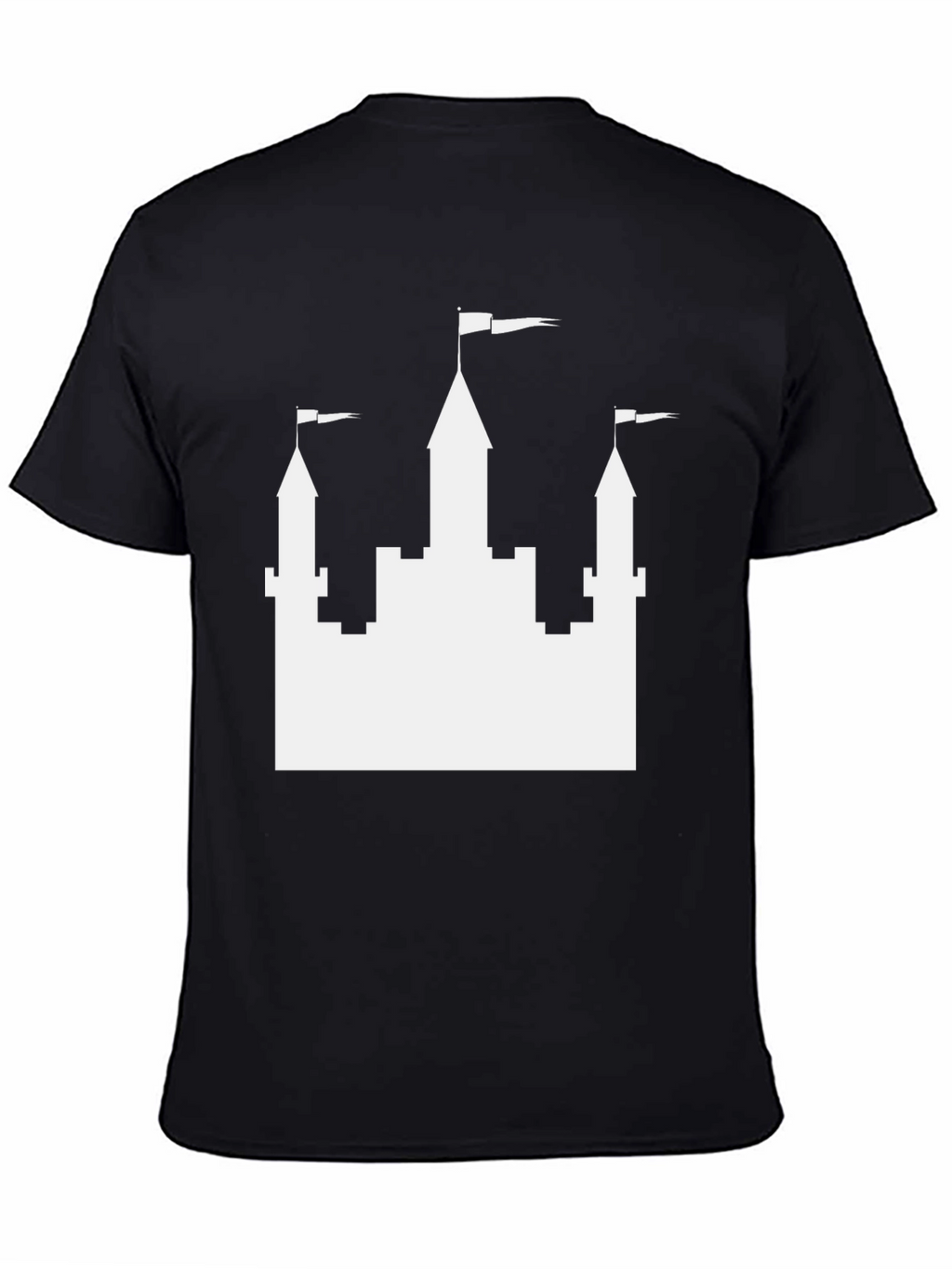 Castle Graphic Tee - Black Casual T-Shirt