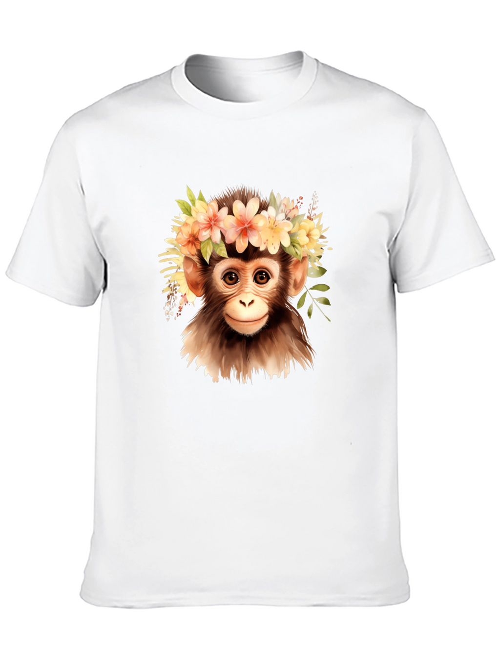 Monkey Flower Crown Graphic Tee