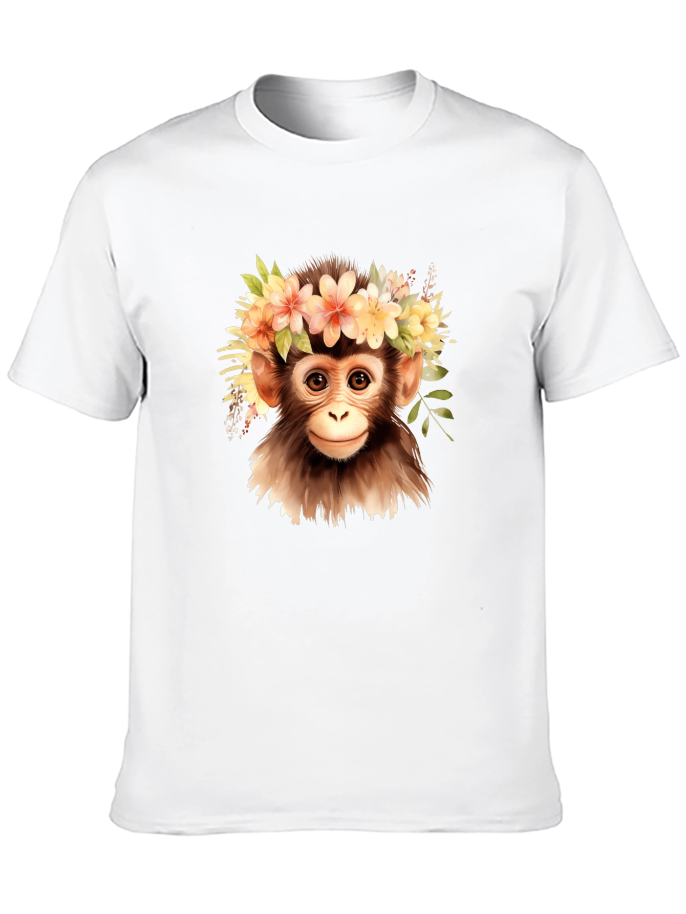 Monkey Flower Crown Graphic Tee