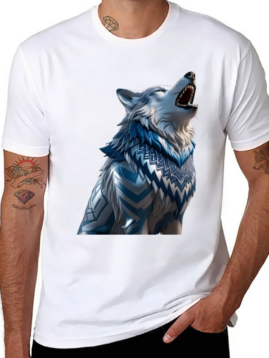 Wolf Graphic T-Shirt - Artistic Design