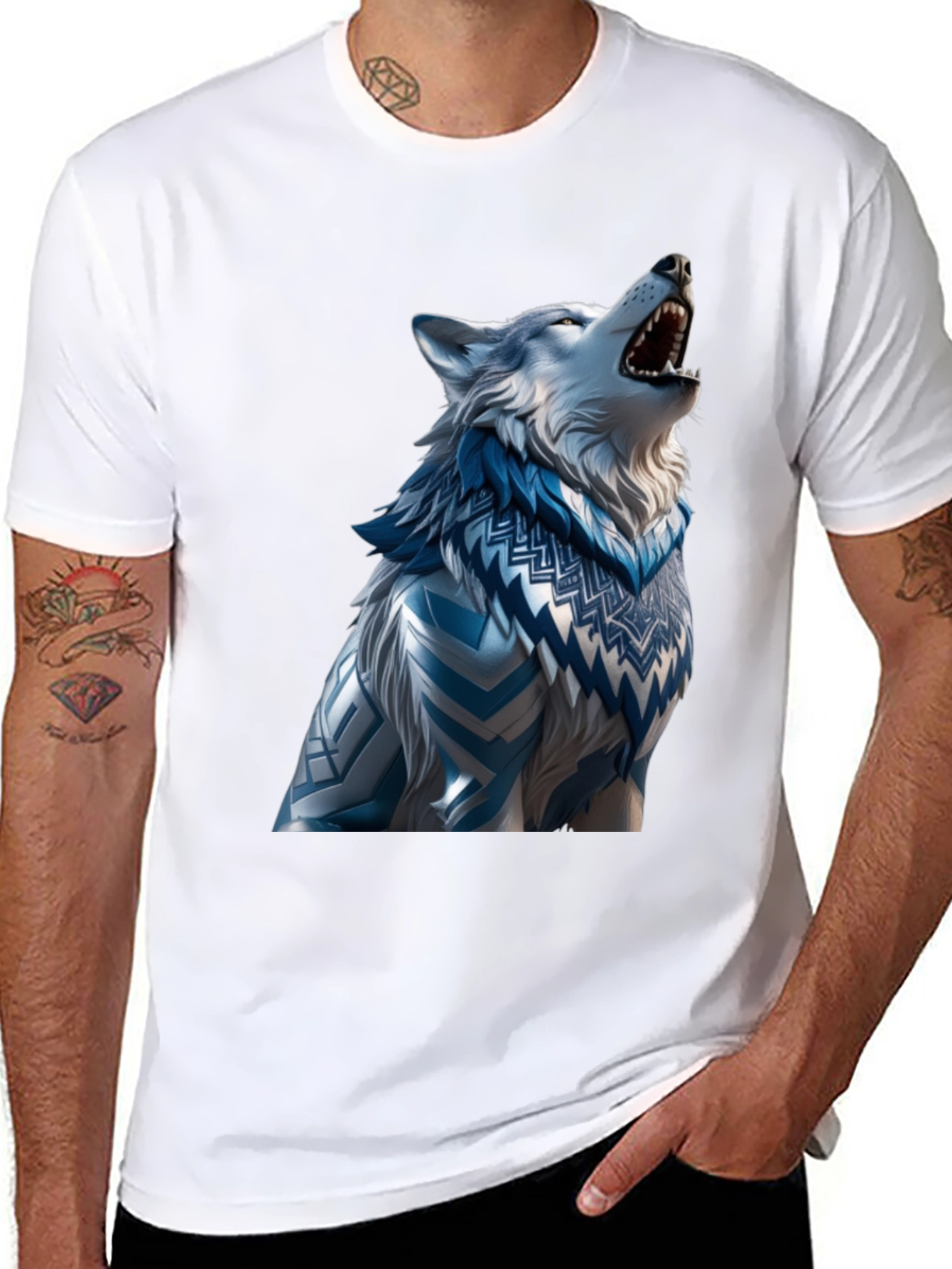 Wolf Graphic T-Shirt - Artistic Design
