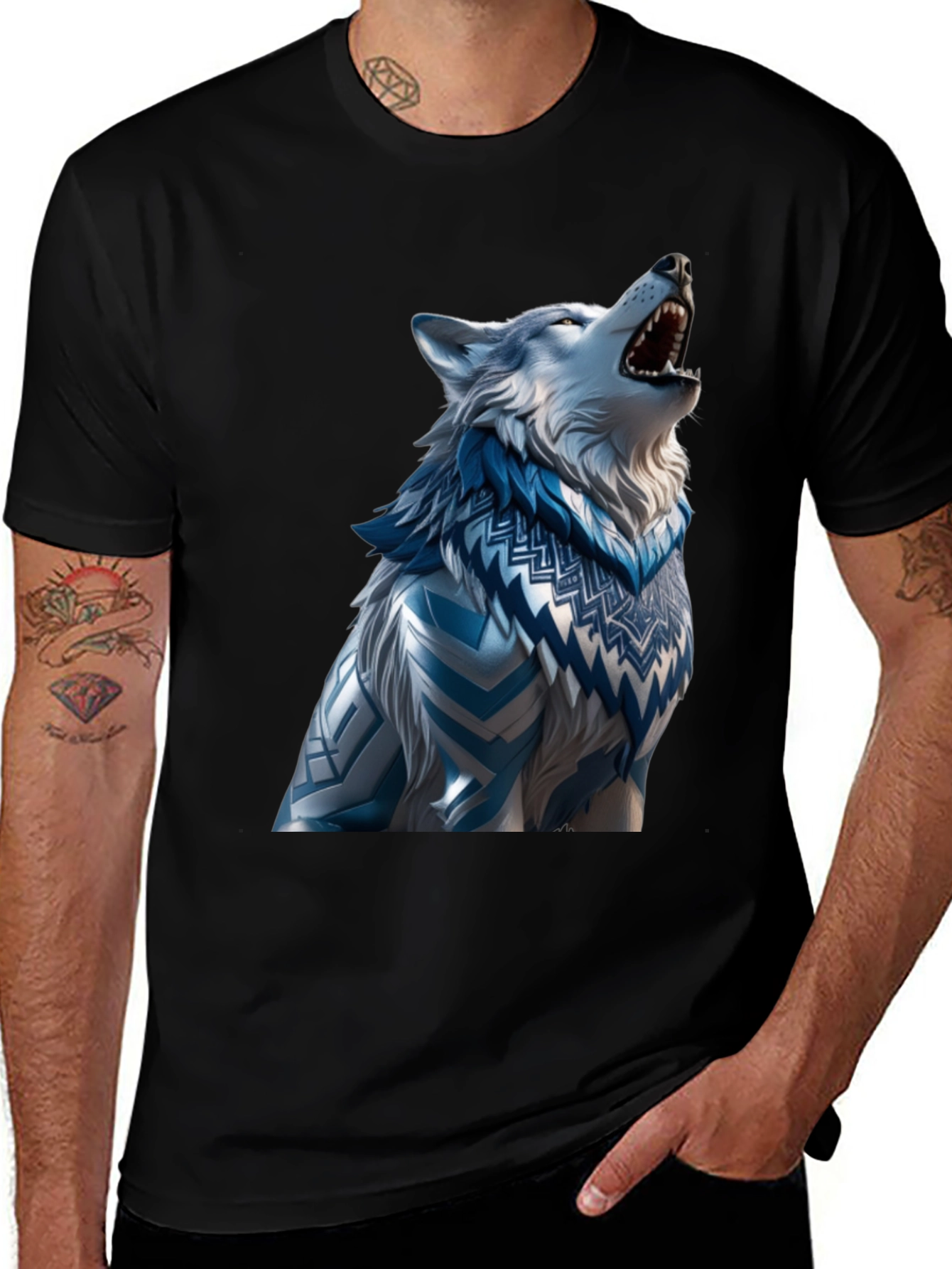 Wolf Graphic T-Shirt - Artistic Design