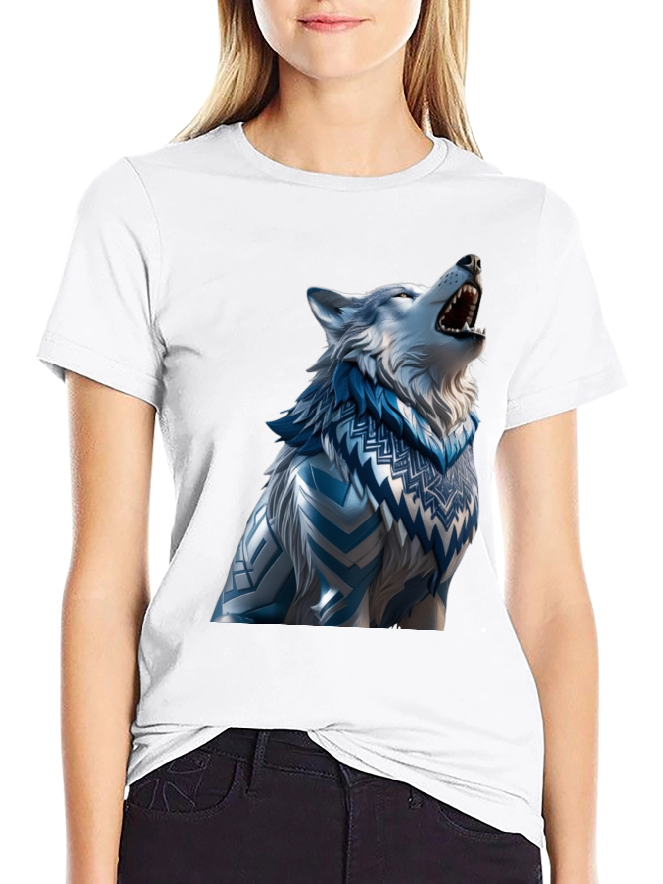 Wolf Graphic T-Shirt - Artistic Design