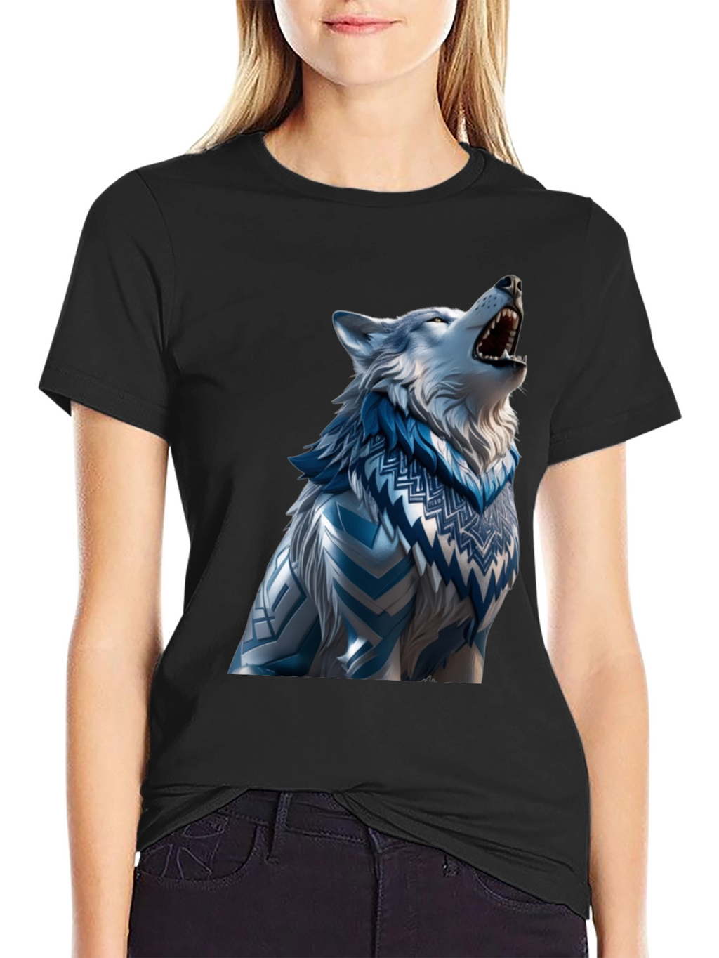 Wolf Graphic T-Shirt - Artistic Design