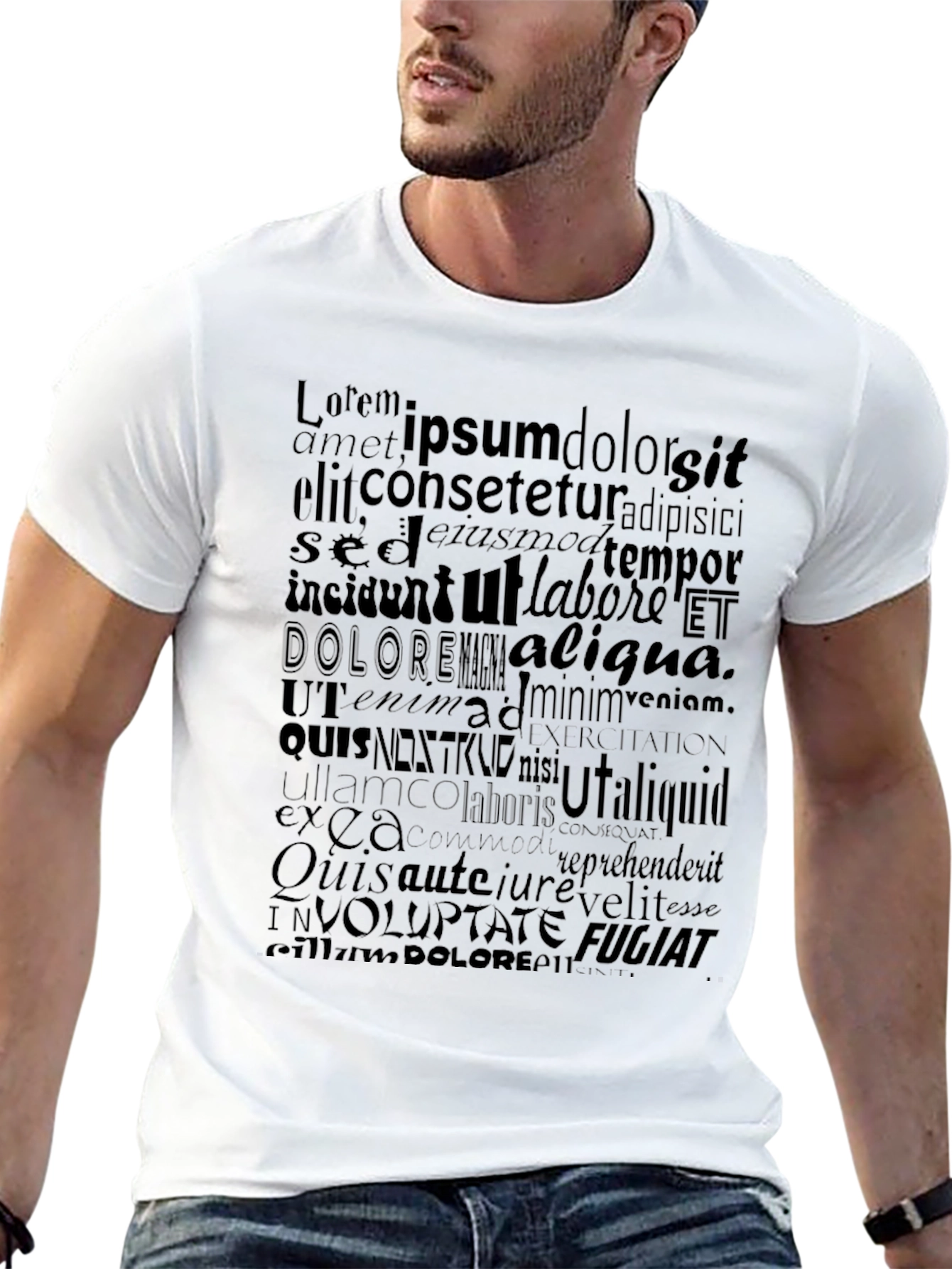 Lorem Ipsum Black T-Shirt