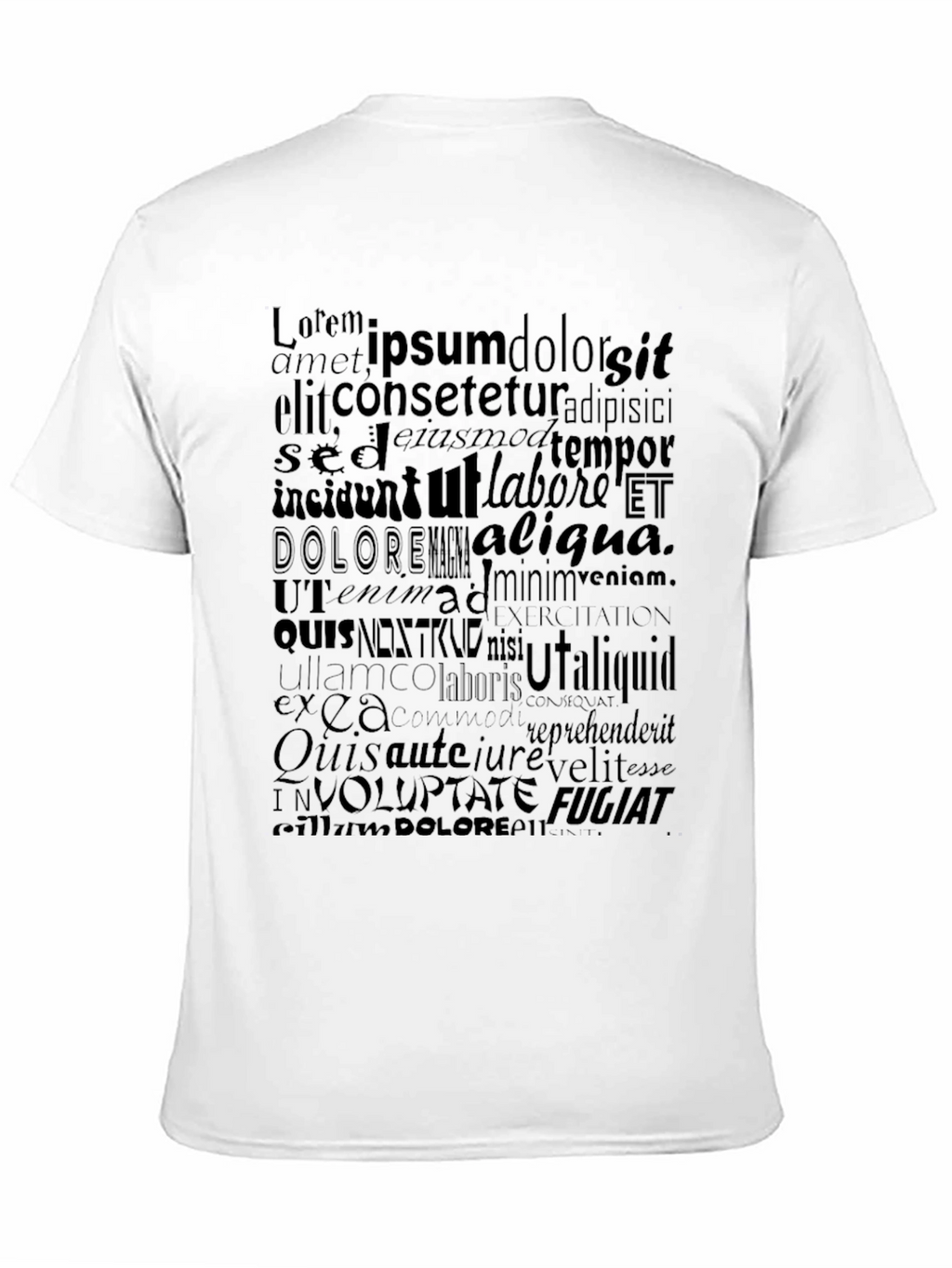 Lorem Ipsum Black T-Shirt