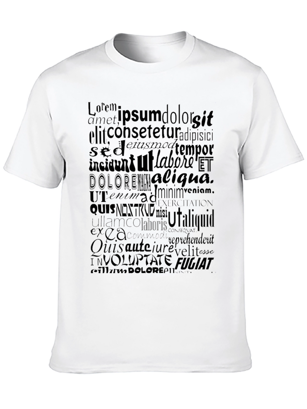 Lorem Ipsum Black T-Shirt