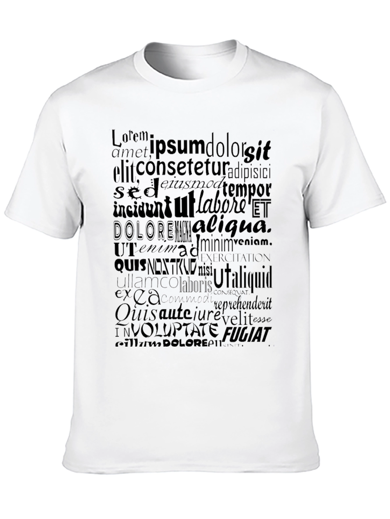 Lorem Ipsum Black T-Shirt