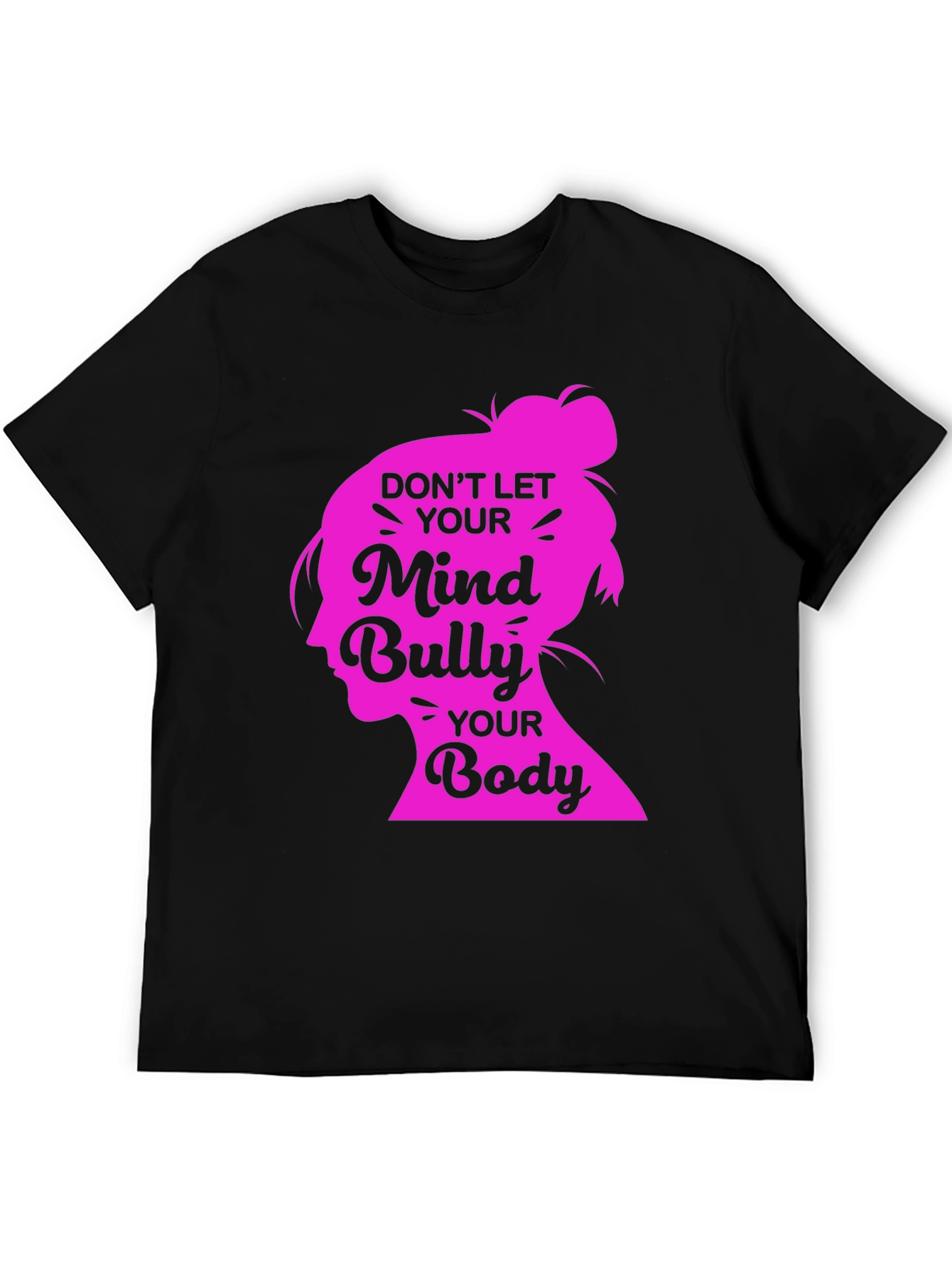 Mind and Body Positive Black T-Shirt
