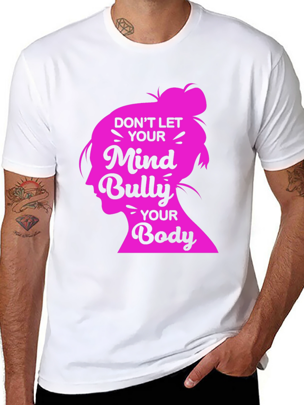 Mind and Body Positive Black T-Shirt