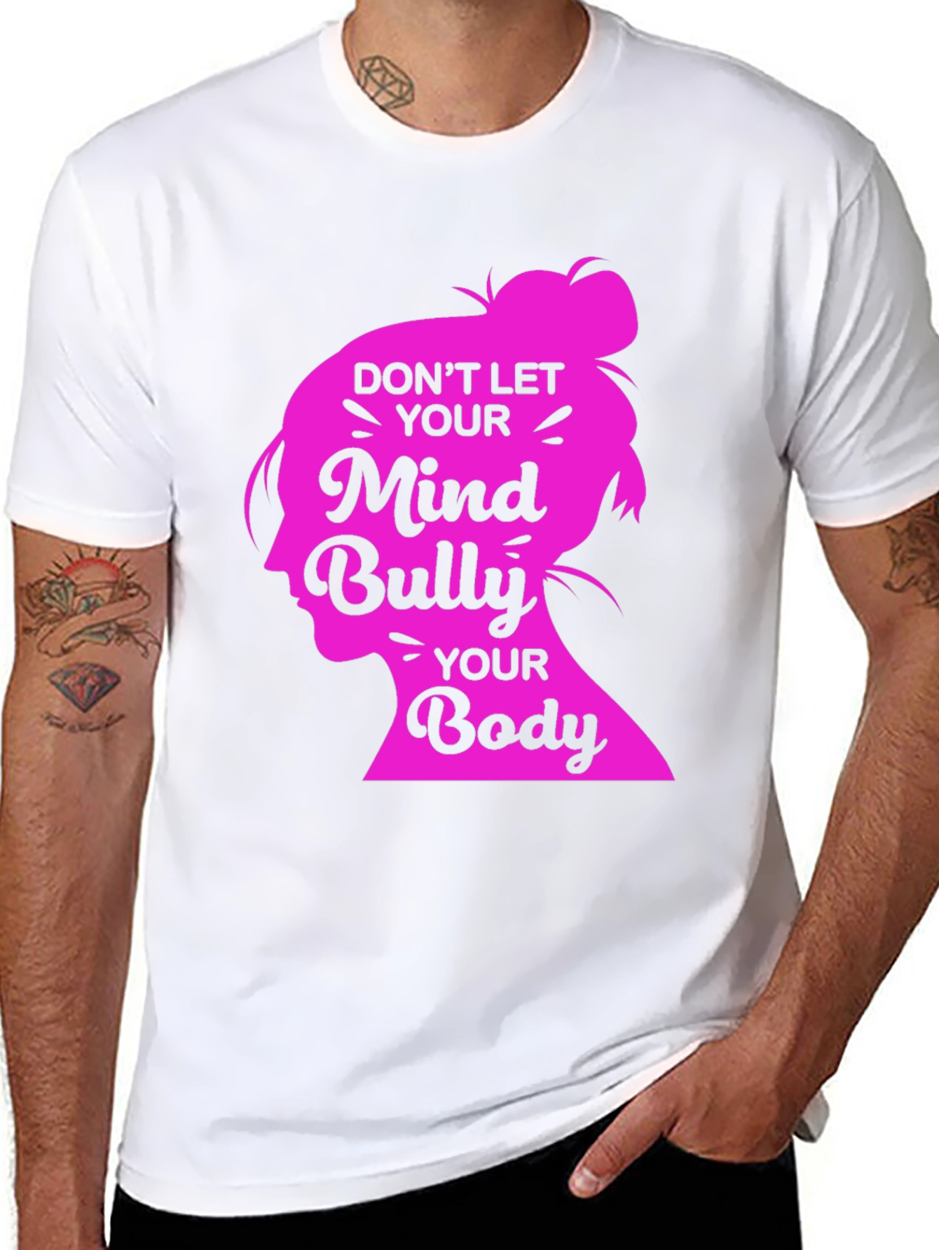Mind and Body Positive Black T-Shirt