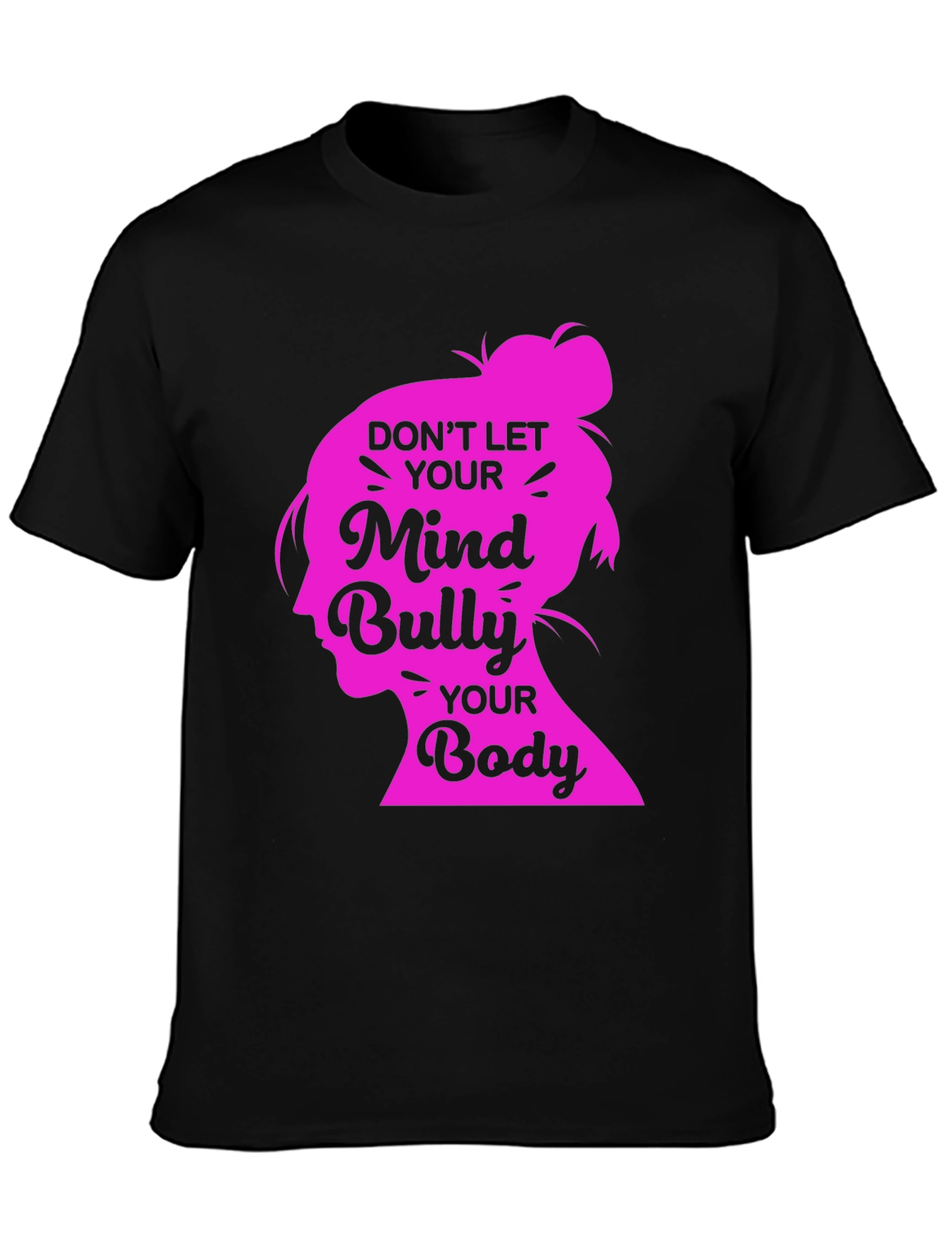 Mind and Body Positive Black T-Shirt