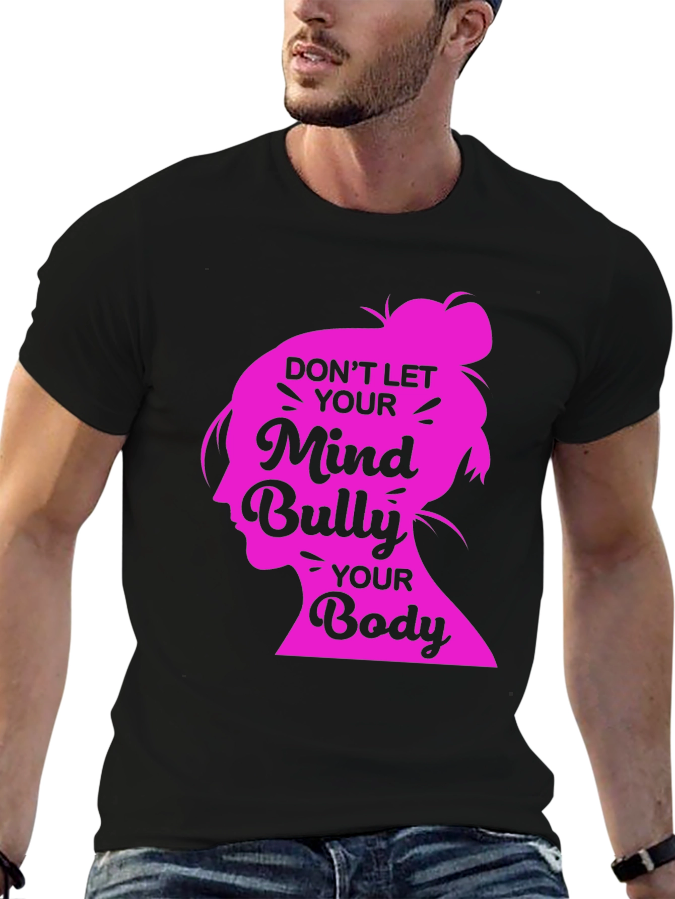 Mind and Body Positive Black T-Shirt