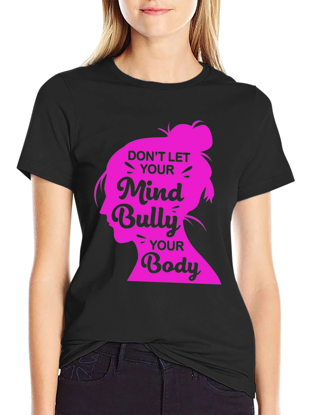 Mind and Body Positive Black T-Shirt