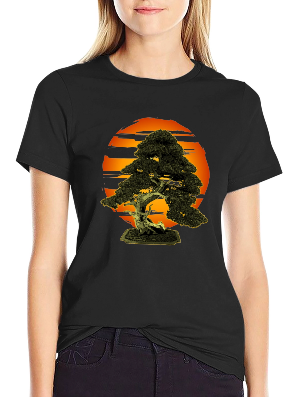 Bonsai Tree T-Shirt - Artistic Nature Design